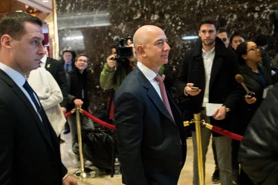 Jeff Bezos's Amazon plans to donate $1 million to Trump's inauguration