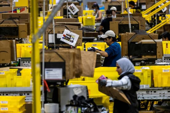 Thousands of Amazon workers strike during peak pre-Christmas period