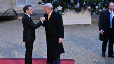 Trump gets the red carpet treatment in Paris before Notre Dame reopens