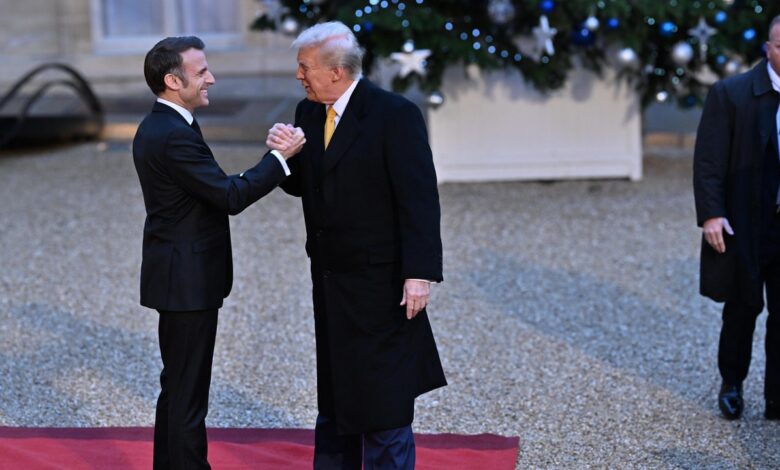 Trump gets the red carpet treatment in Paris before Notre Dame reopens