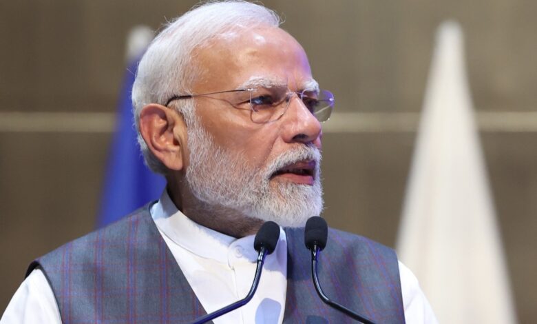 Prime Minister Modi expressed concern about threats stemming from digital fraud, cybercrime, and AI technology