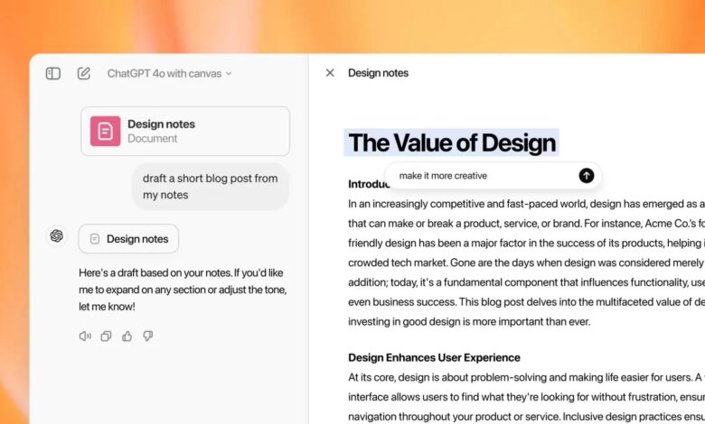 OpenAI launches Google Doc rival “Canvas” for collaborative writing- Know what it is and how it works