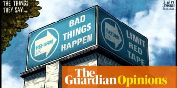 Ben Jennings on the sacking of Reform’s housing spokesperson – cartoon